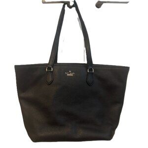 Kate Spade Large Leather black zippered tote for laptop, business, day bag